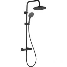 Essebagno - Colonne de douche thermostatique Essegoia noire mat