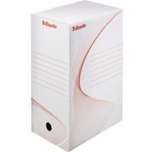 Archivschachtel 15 x 24,5 x 34,5 cm (b x h x t) din A4 mit Archivdruck Wellpappe recycelt weiß