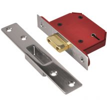 Union - Y2105S-SS-3.0 StrongBOLT 2105S Stainless Steel 5 Lever Mortice Deadlock Visi 81mm 3in UNNY2105SS30