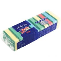 Spontex - Essentials Assorted Sponge Scourers, Pack of 10