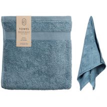 Essentials - toalla manos 50x100 cm azul , Toalla manos 50x100 cm azul. -Esta toalla suave y absorbente está confeccionada 100% en algodón de alta