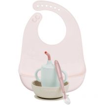 Esslernset mit Lätzchen 4-teilig