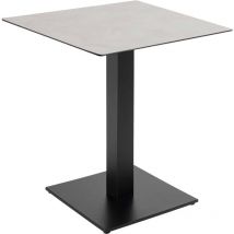 Esstisch 70 x 70 cm hellgrau Betonbeschichtung