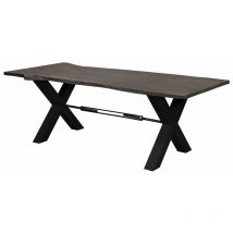 Esstisch Akazie 240x100x76 Grau Lackiert Iron Label 118