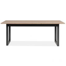 Ausziehbarer Esstisch Dekor Eiche und Anthrazit L200-240 cm – DENVER