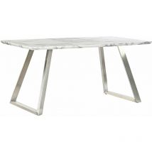 MDF -Stahl -Esstabelle 160x90x76 Weiß MDF MDF Multicolor Color Stahlfamilie Esstische und Details Details