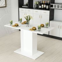 Esstisch Galten für 4 Personen – Weiß – 75 x 120 x 60 cm – Spanplatte
