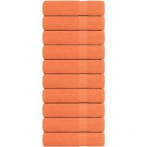 Essuie-mains 10 pcs orange 50x100 cm 360 g/m² 100% coton