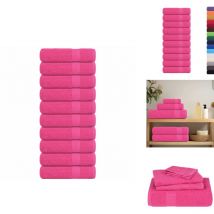 Essuie-mains 10 pcs rose 50x100 cm 360 g/m² 100% coton - Serviette à Main - Serviettes à Main - Essuie-mains - Serviette