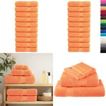 Essuie-mains de qualité supérieure solund 10pcs orange 600 g/m² - Essuie Mains - Serviette Main - Serviettes De Toilette - Coton - Lavable En Machine