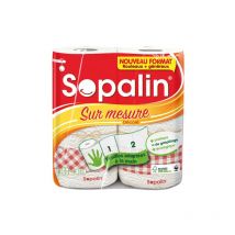 Sopalin - 9 Essuie tout 2 rouleaux décorés demi-feuilles fsc