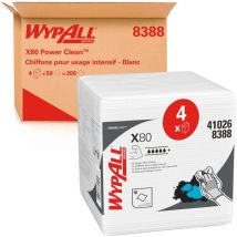 Essuyeur Kimberly Clark Wypall X80 pour Nettoyage industriel, 50 par boîte (pliés en 4) ( Prix pour Boîte de 4 )