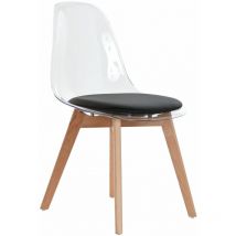 Polycarbonat Holzstuhl 54x47x81 Schwarzes Polycarbonat Material Multikolor Polycarbonat Familienfarben und Stühle Details Details