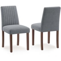 Esszimmerstuhl Gepolstert Mit Hoher Rückenlehne, Ergonomischer Stoffstuhl, Moderne Küchenstühle Mit Holzbeinen, Bequem & Stabil, Für Esszimmer Küche 