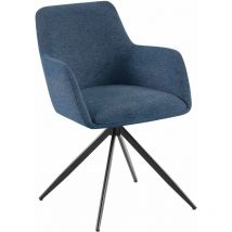 Esszimmerstuhl Olema Stoff blau