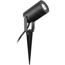 Leclubled - Piquet Luminoso led GU10 impermeable IP65 Ø65 negro Lot de 3