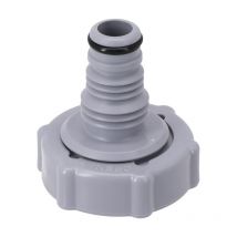 Coocheer - Válvula de drenaje P6H1419, conector de manguera de piscina, conector de manguera de drenaje, conector de válvula de drenaje (gris, ø 32