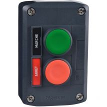 Harmony boite - 2 boutons poussoirs Ø22 - vert /rouge - XALD211