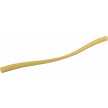 Estamp - Möbelgriff Fluid la 288/320, geschwungener Designer Griff für Kommoden und Küchenschränke, Zinkdruckguss gold matt