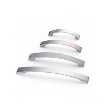 Tirador Stripe 7681 - Niquel cepillado. 195x24x27mm. Entrepuntos 160mm.