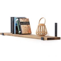 Estante Bristol 140x20cm grosor 30mm en madera maciza de pino acabado vintage estilo industrial Box Furniture