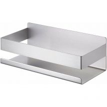 Estante de baño sin perforación SUS304 estante de ducha de acero inoxidable estante de pared autoadhesivo 23CM cepillado,