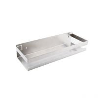 Linghhang - Estante de cocina de diseño de acero inoxidable de 20 cm sin perforación color plata, universal para baño y cocina