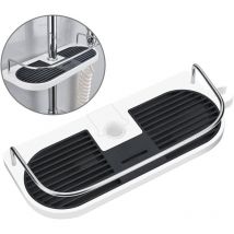 Bohrfreies Duschregal für Duschstange – Shampoo-Organizer für 22 mm – 25 mm Stange – 1 Stück