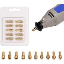 10 portabrocas de latón de precisión de 0,5 a 3,2 mm - Herramientas rotativas de portabrocas eléctricas