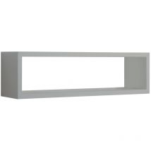 Sanitec - Estante de pared rectangular mod. Regolo Gris guijarro