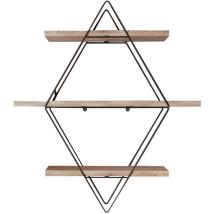 Estante De Pared, Estante De Almacenamiento Shelf Gold Negro