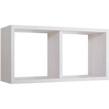Ahd Amazing Home Design - Estante rectangular de pared 2 compartimentos mod. Morgana Maxi Roble imperial