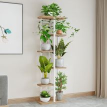Freosen - Estante para plantas, soporte para plantas multifuncional creativo, escalera decorativa para flores para balcón, sala de estar, oficina,