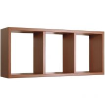 Ahd Amazing Home Design - Estante rectangular de pared 3 compartimentos mod. Tristano Cerezo
