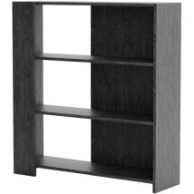 Estantería librería Gede Madera nordica negra - PLYKIT