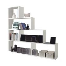 Estantería divisoria de diseño de cubo blanco cm 145 x 29 x 145 h