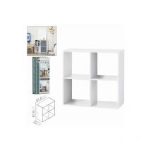 ESTANTERIA 4 CUBOS 67.6 x 32 x 67.6 cm BLANCA