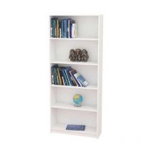 MB - Estantería alta Neptuno con baldas en blanco. 180 cm(alto)75 cm(ancho)25 cm(fondo). .