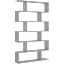 Dekit - Estantería Alta Cemento 190x80x25 cm - lis - Cemento