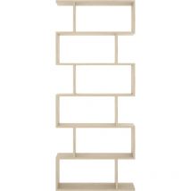 Estantería alta Ibros en natural 190 cm(alto)80 cm(ancho)25 cm(fondo).