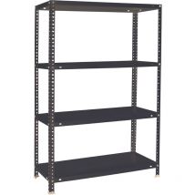Simonrack - Estantería metálica con tornillos simon classic de 4 estantes (150x80x30cm) antracita