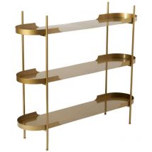 Calicosy - Estantería con 3 baldas de bordes redondeados de metal L120 cm - blair