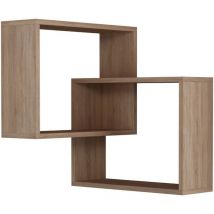 Decortie - Estantería de esquina de pared 2 estantes H68 cm - Ring
