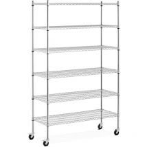 Estantería de metal - 120 x 45 x 190 cm - 90 kg - 4 ruedas Royal Catering