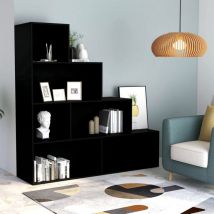Furniture Limited - Estantería/divisor madera contrachapada negro
