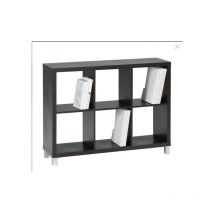 Kitcloset - Estantería kubox 3x2 acabado negro, 83 cm(alto)111 cm(ancho)29 cm(fondo)