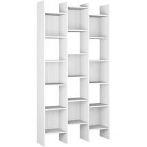 Estantería Librería Pisa Color Blanco, para Salón, Comedor o Despacho, 96 x 25 x 192 cm