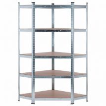 Estantería Metálica Esquinera Galvanizada Nyana 875kg 5 Baldas