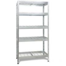 Ar Sistemas - estanteria metalica galvanizada baldas rejilla 5 baldas 180 x 90 x 45 cm - TRM18503K/07-37ZG00