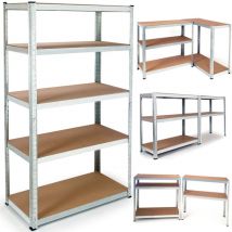 Estantería metálica modular de carga pesada con 5 estantes